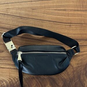 Aimee Kestenberg Black Leather Belt Bag never used
